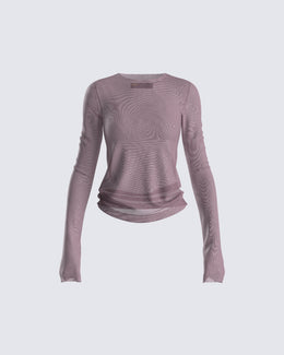 Alisson classic rib top bright grey main image 1