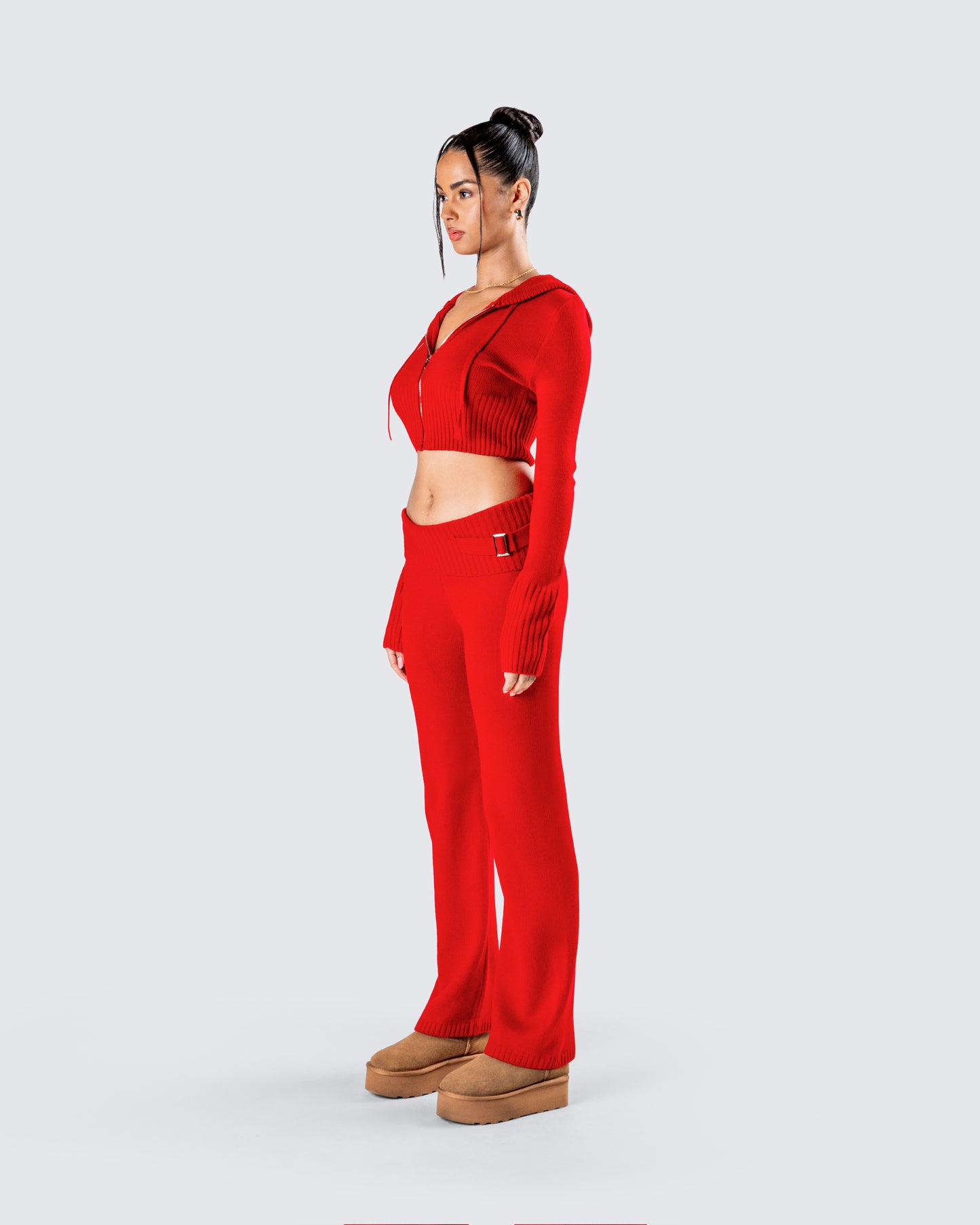 Alyssa Red Knit Set