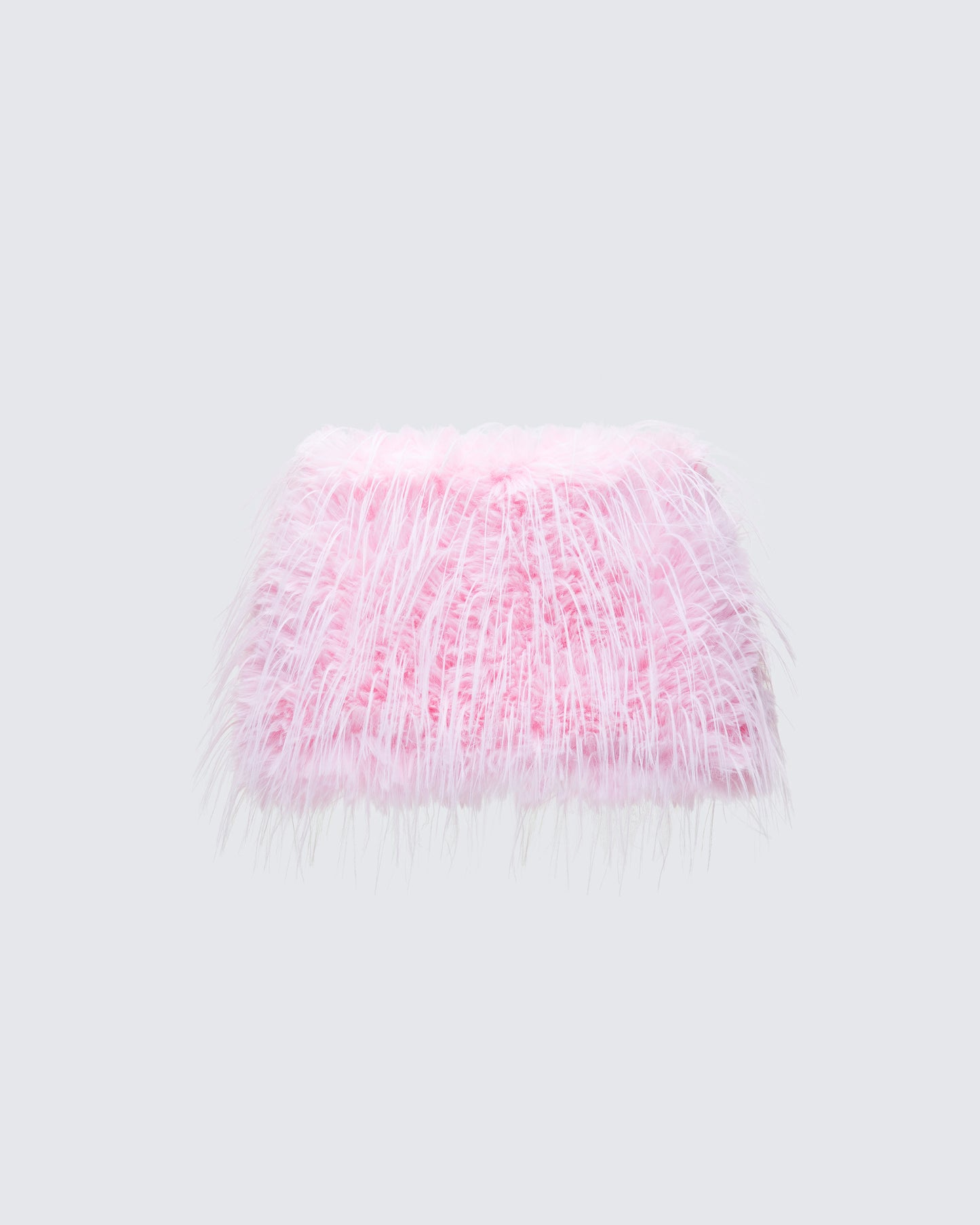 Amal Pink Feathered Mini Skirt product front