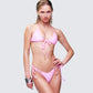Amal Pink Sequin Bikini Top