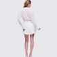 Amara Ivory Mini Shirt Dress
