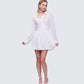 Amara Ivory Mini Shirt Dress