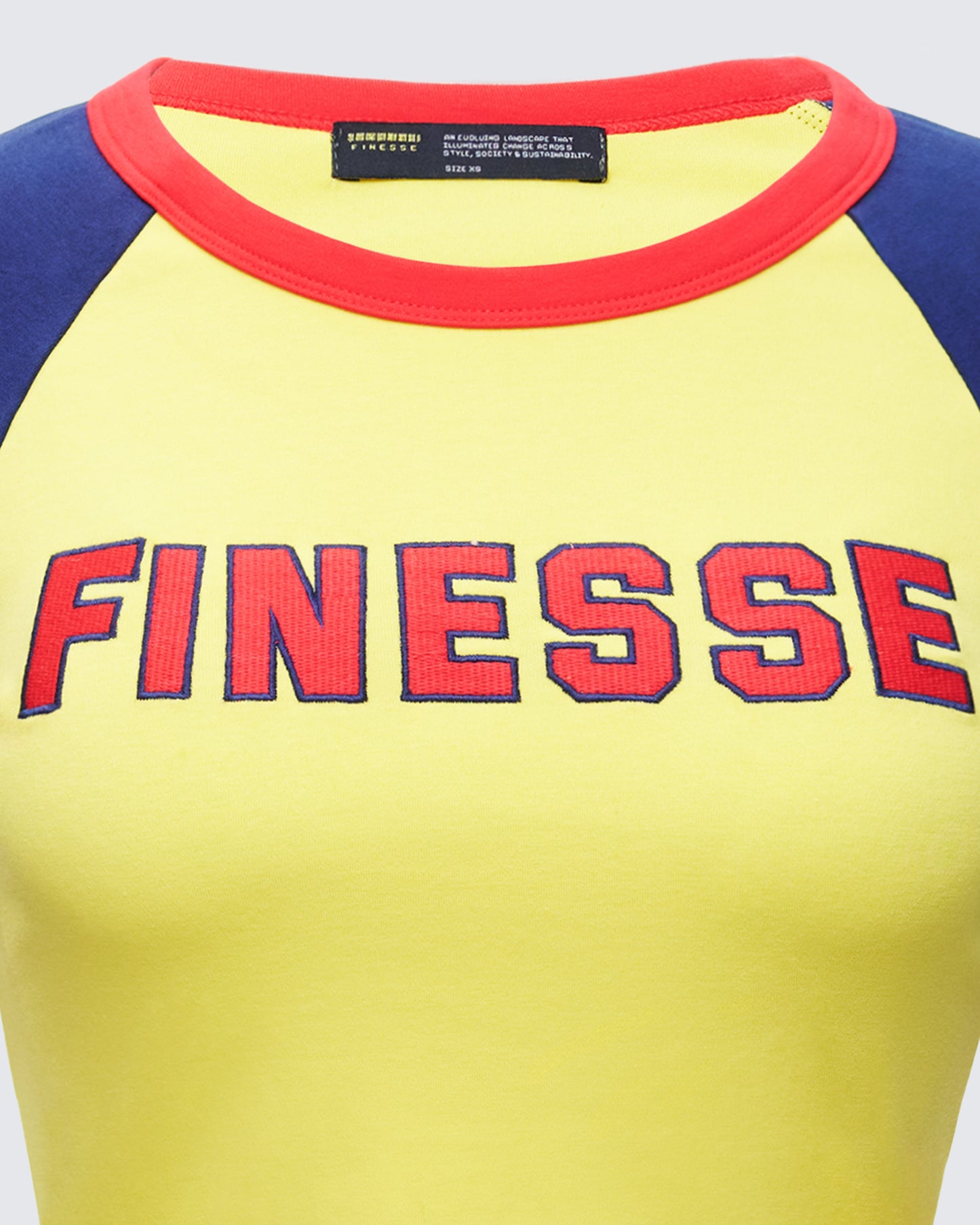 Amber Yellow Jersey Graphic Top
