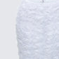 Ambrose White 3D Flower Maxi Skirt