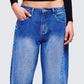 Amets Blue Denim  Barrel Leg Jean