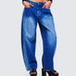 Amets Blue Denim  Barrel Leg Jean