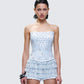 Amielle Baby Blue Hand Beaded Top
