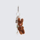 Amy Silver Rabbit Chain Bag Charm product front