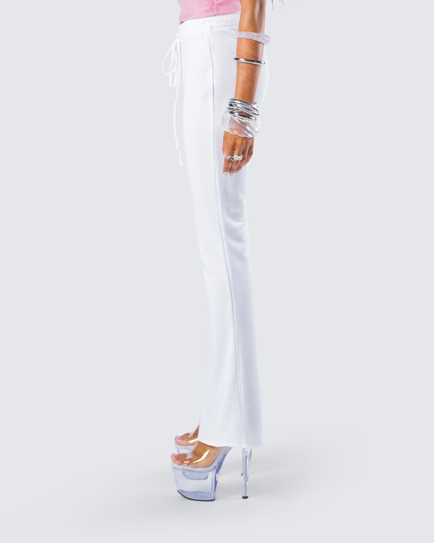 Anahita White Flared Pant