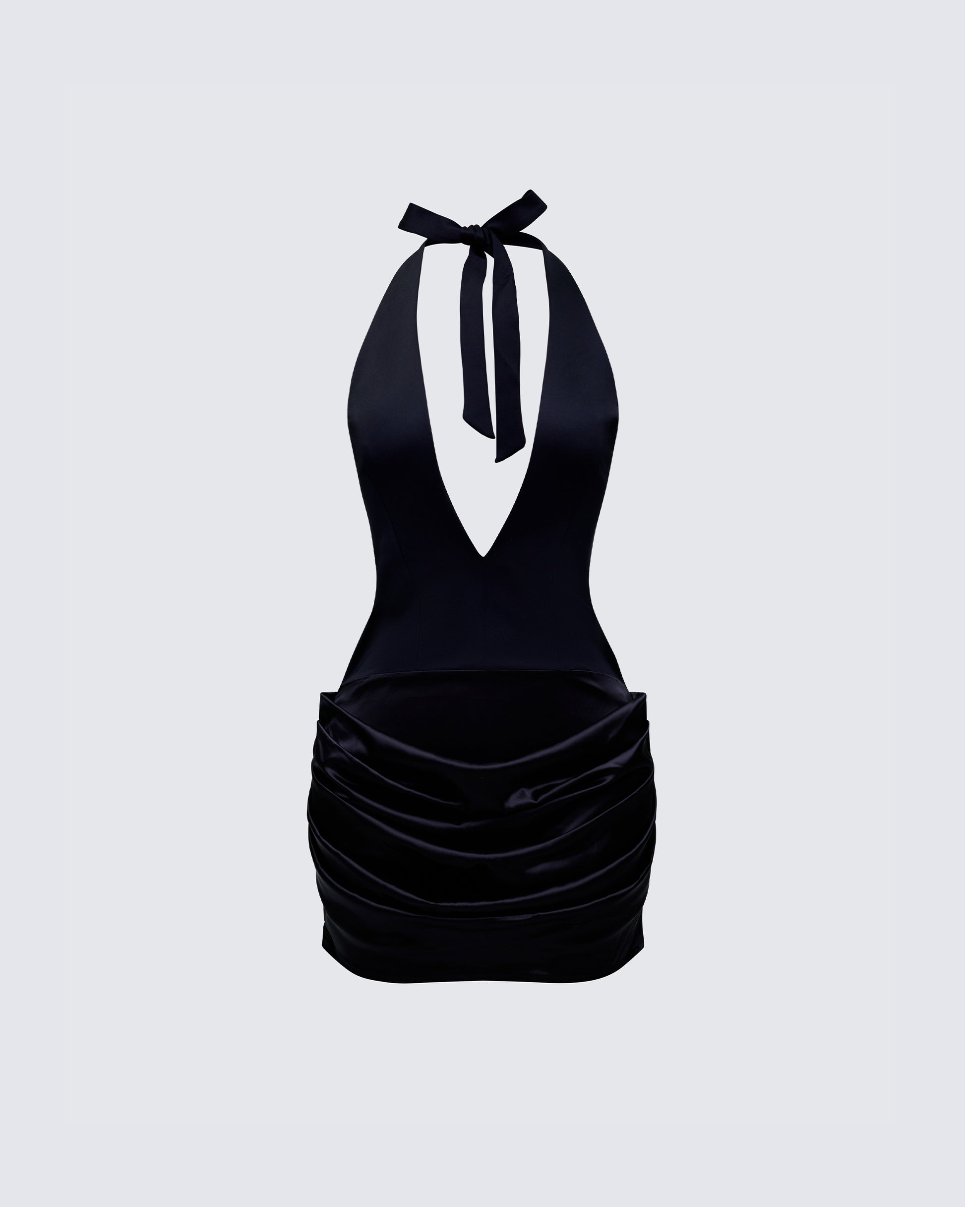 plunge black mini dress Ocean Boulevard Plunge Mini Dress Black