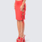 Anastasia Red Cutout Skirt