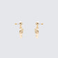 Andrea Gold Heart Dangle Earrings
