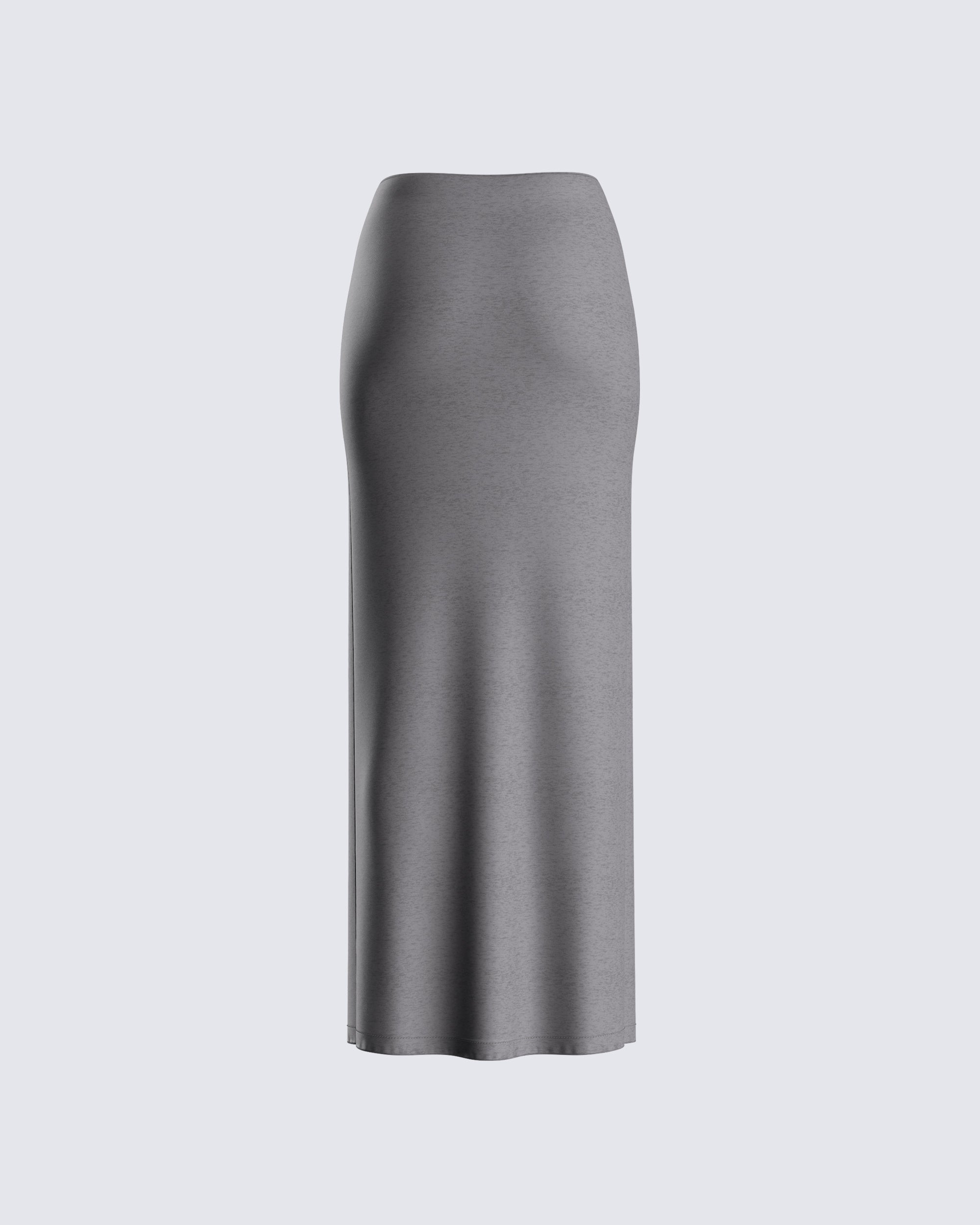 Angela Grey Jersey Maxi Skirt FINESSE