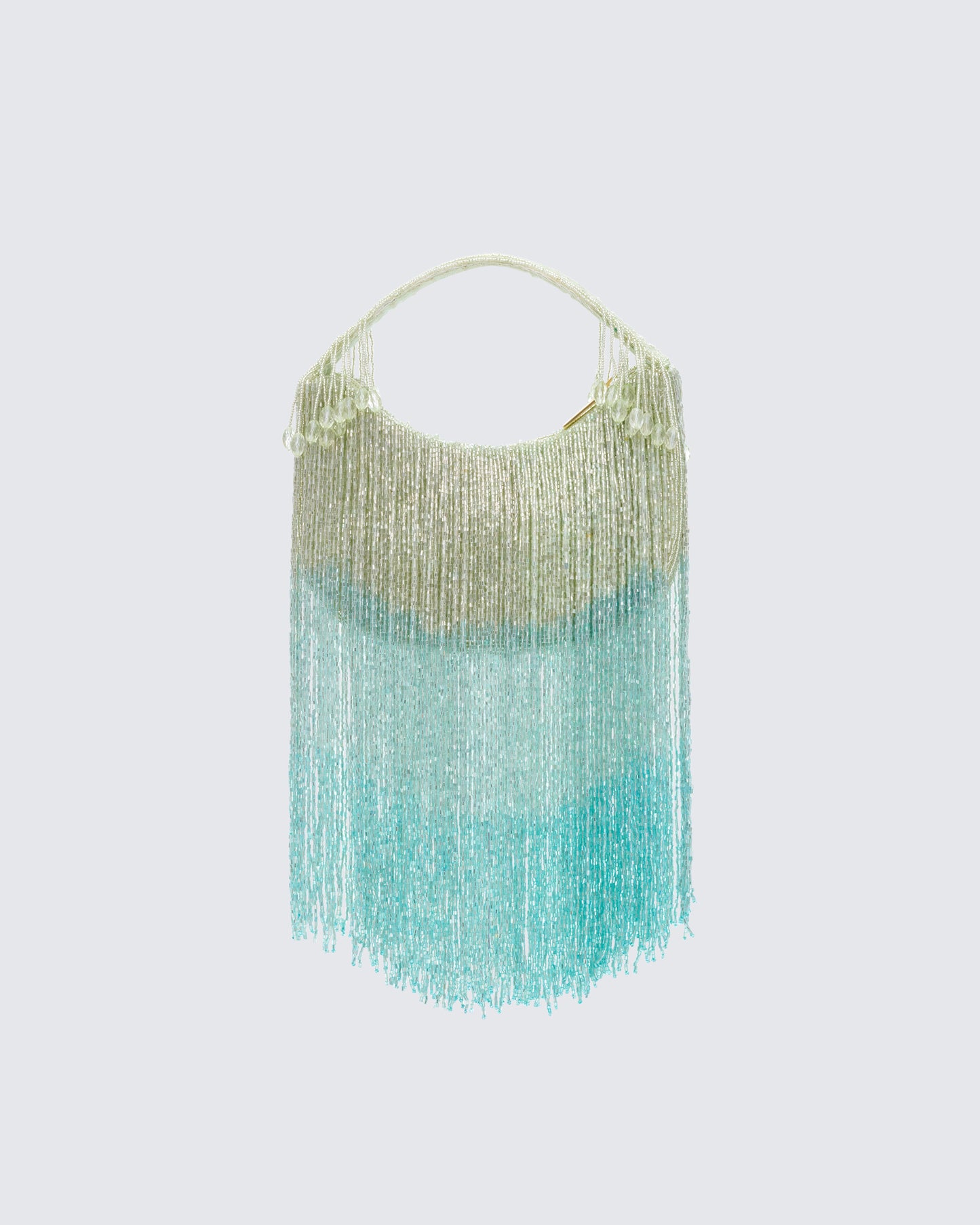 Angelle Ocean Ombre Embellished Fringe Bag - back view