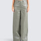 Anna Olive Leather Pant