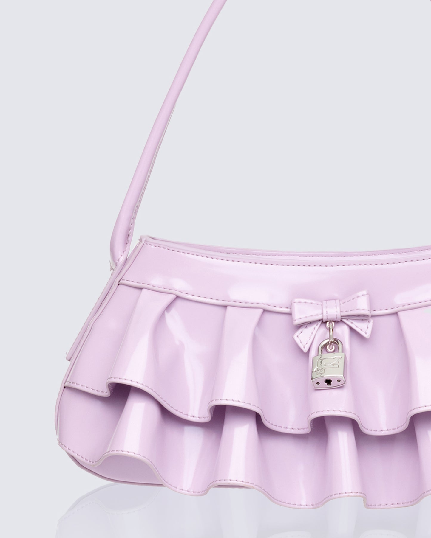 Women's lilac skirt styled on model – FINESSE