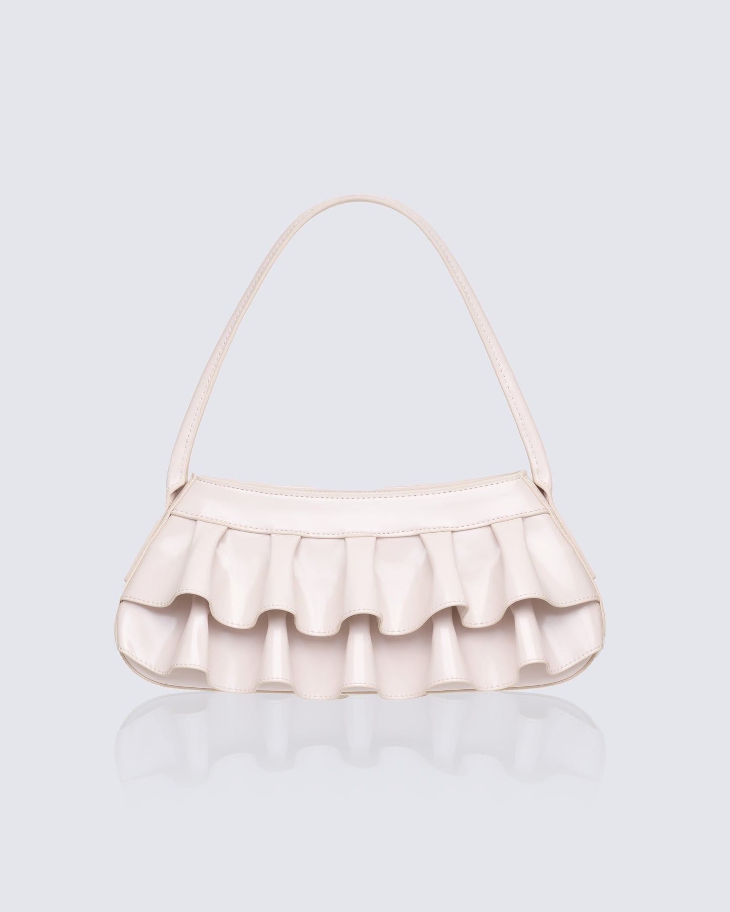 Women's white skirt front view – FINESSE