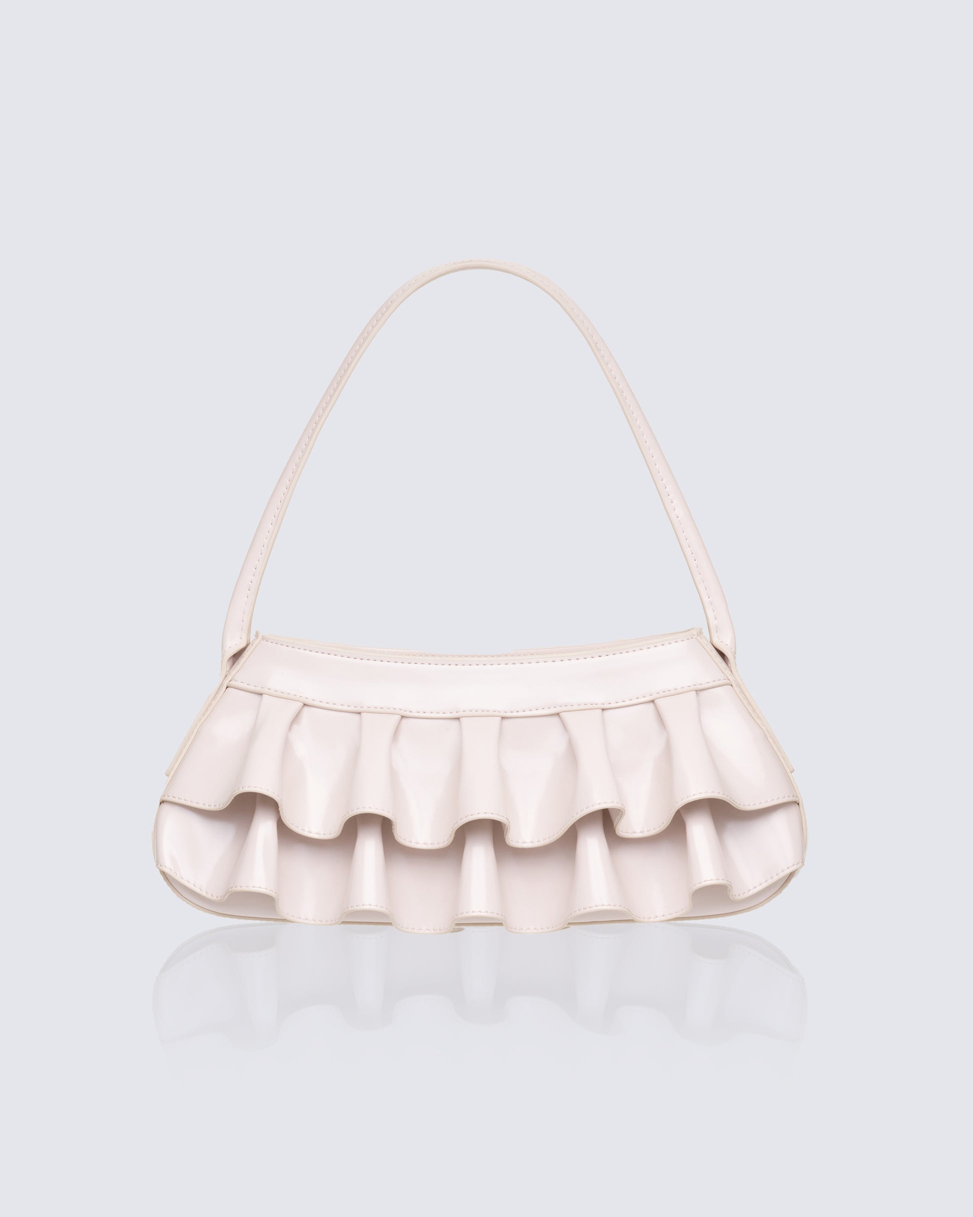 Women's white skirt front view – FINESSE