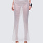 Arielle Cream Crochet Gathered Maxi Skirt model front