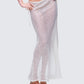 Arielle Cream Crochet Gathered Maxi Skirt - side angle
