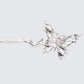 Arienne Silver Molten Butterfly Hair Pin
