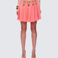 Arla Pink Heart Chain Mini Skirt