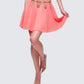 Arla Pink Heart Chain Mini Skirt