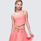 Arla Pink Heart Chain Strap Top
