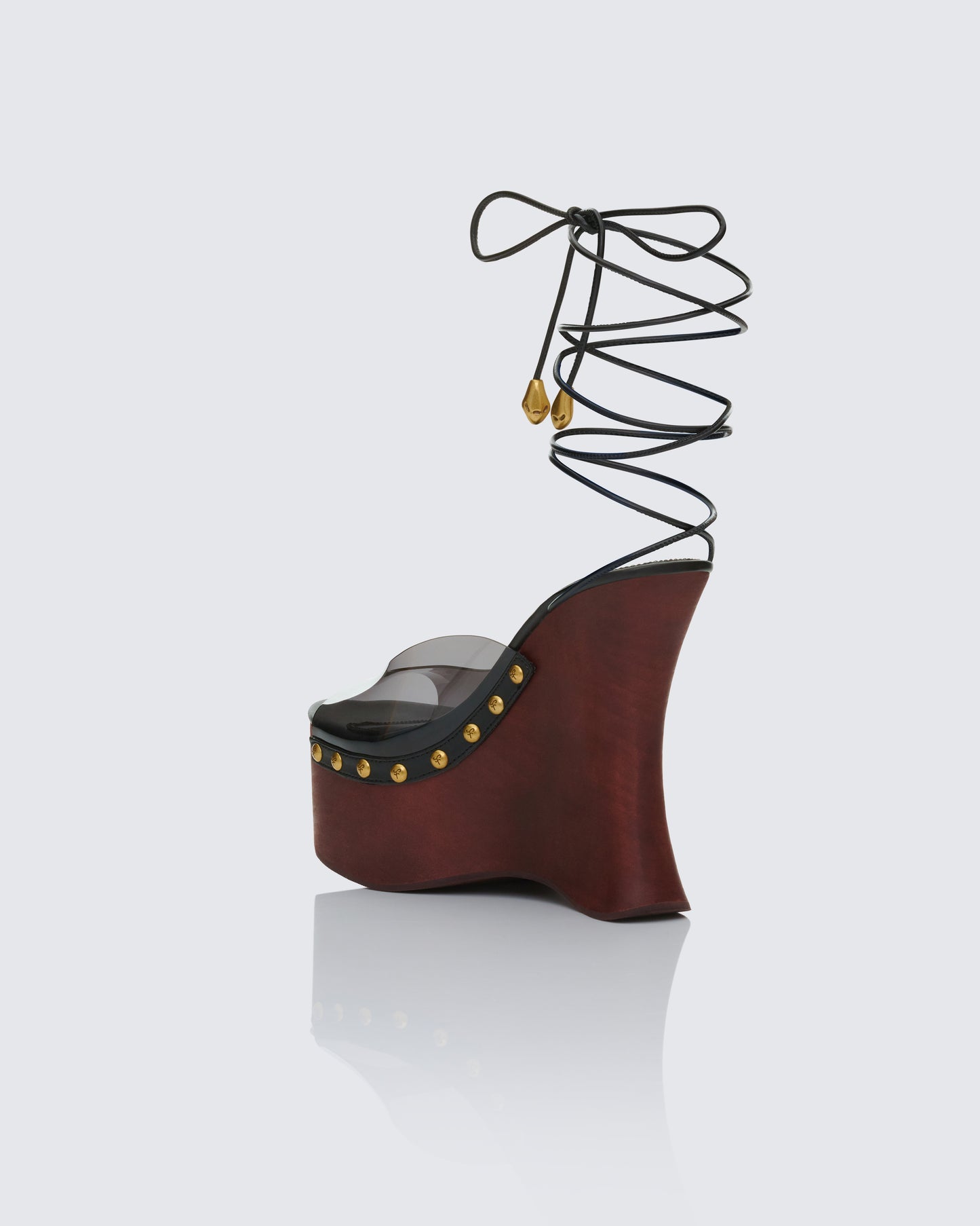 Arwa Black Perspex Wedges