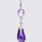 Women's purple jewelry front view – FINESSE