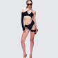 Astra Black Cut Out Swimsuit