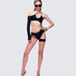 Astra Black Cut Out Swimsuit