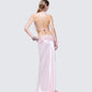 Women's pink maxi dress alternate angle – FINESSE