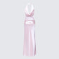 Women's pink maxi dress – FINESSE