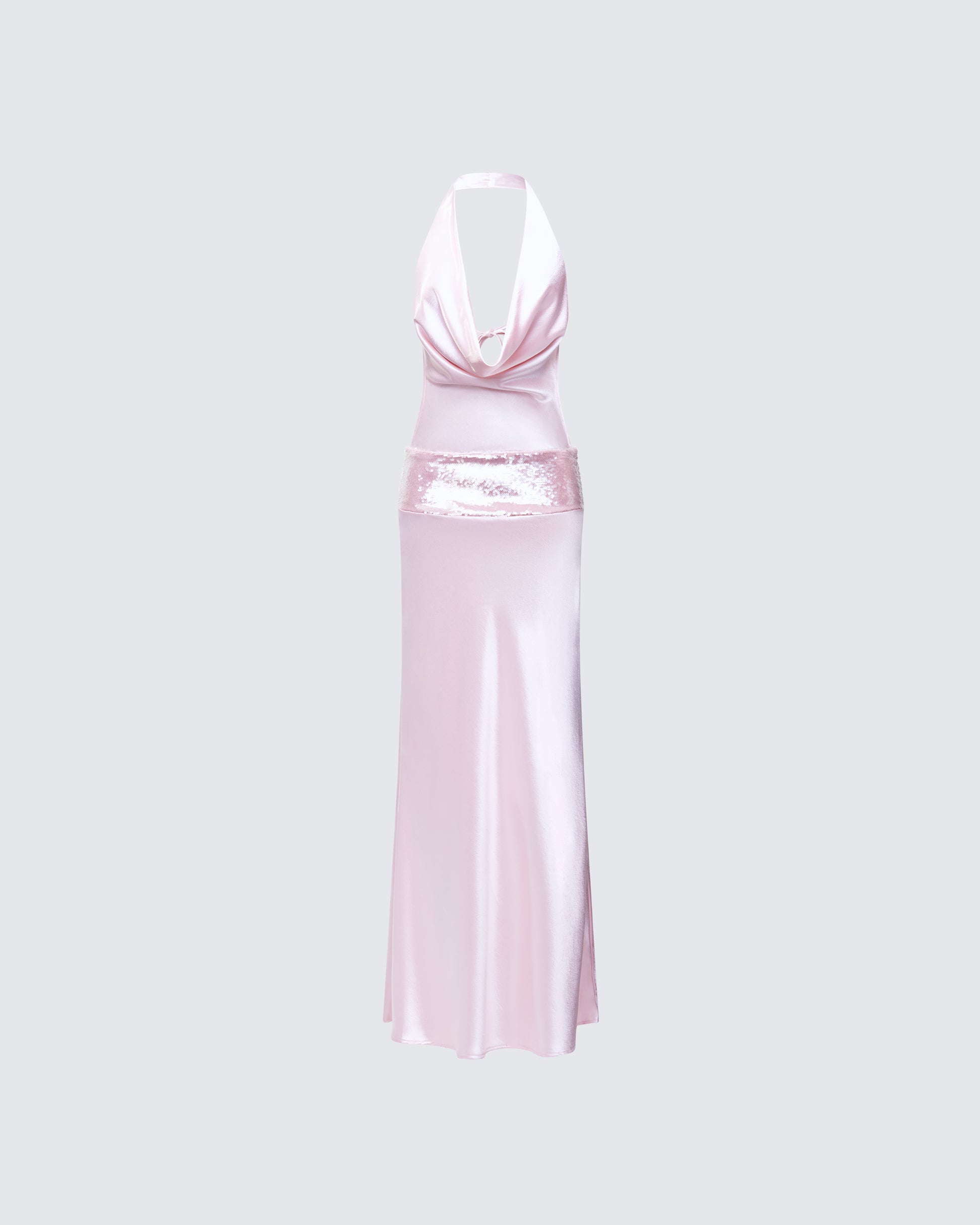 Athena Pink Sequin Open Back Maxi Dress Athena Pink Sequin Open Back Maxi Dress