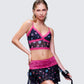 Aurelia Black Printed Mesh Cami