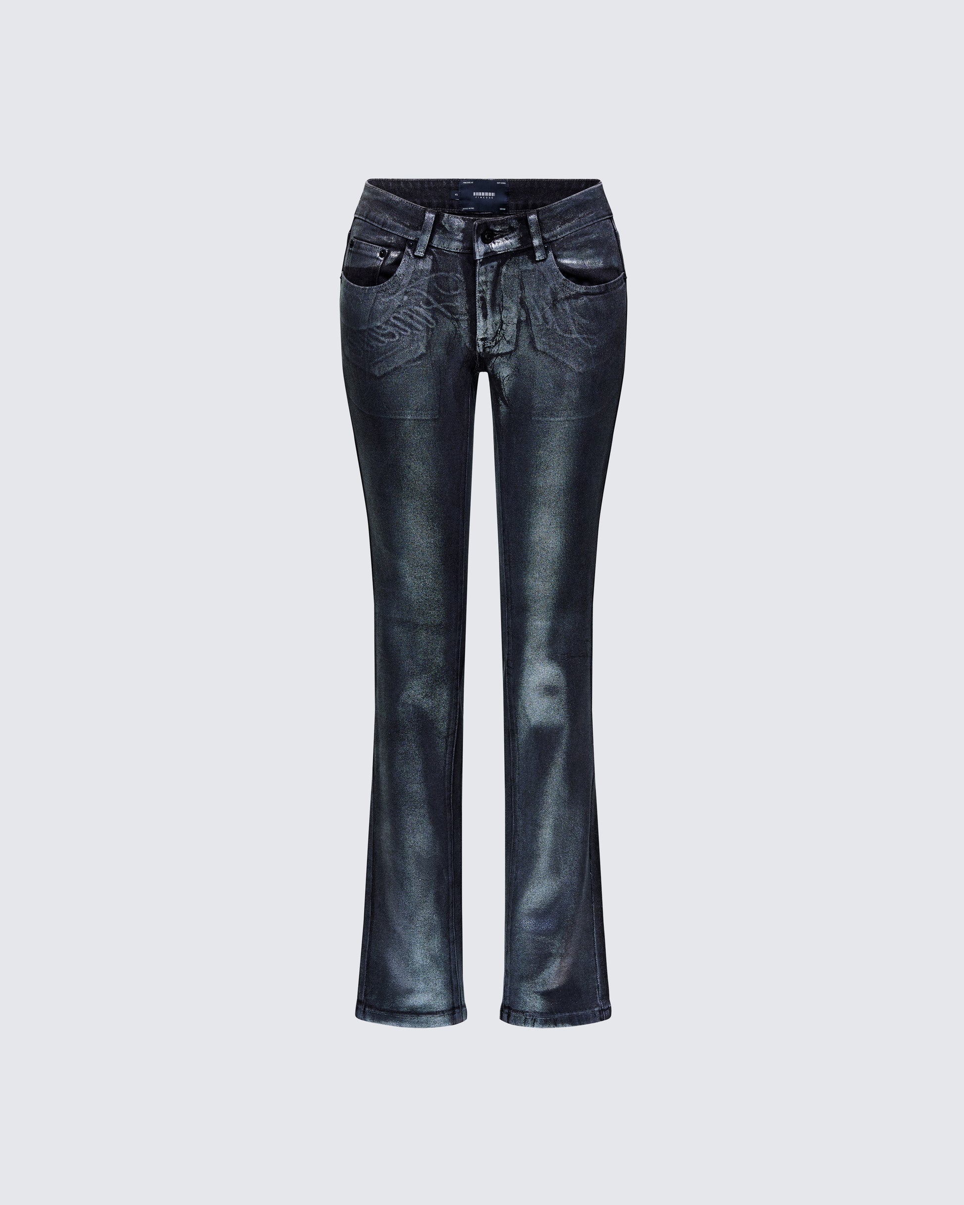 Averi Black Denim Foil Graphic Jeans product front