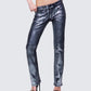Averi Black Denim Foil Graphic Jeans