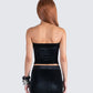 Ayla Black Velvet Tube Top