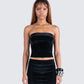 Ayla Black Velvet Tube Top