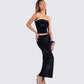 Ayla Black Velvet Tube Top