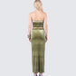 Ayla Olive Green Velvet Set