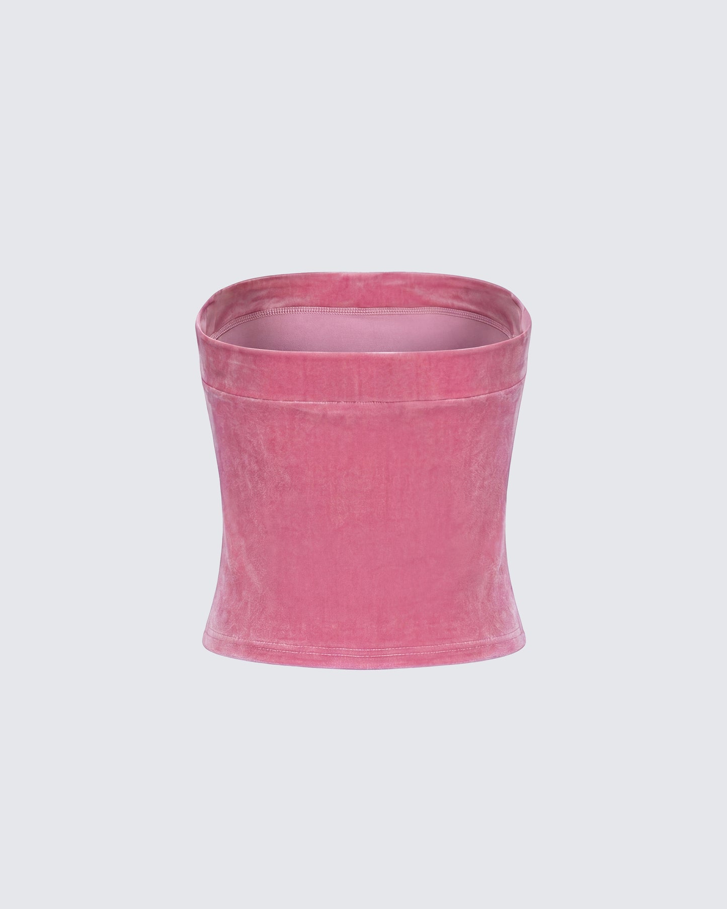Ayla Pink Velvet Tube Top