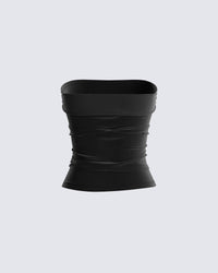 Ayla Black Velvet Tube Top