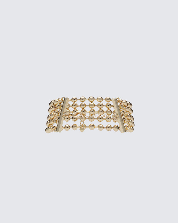 Ayo Gold Ball Chain Bracelet