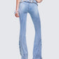 Ayra Blue Denim Flared Pants