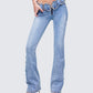 Ayra Blue Denim Flared Pants