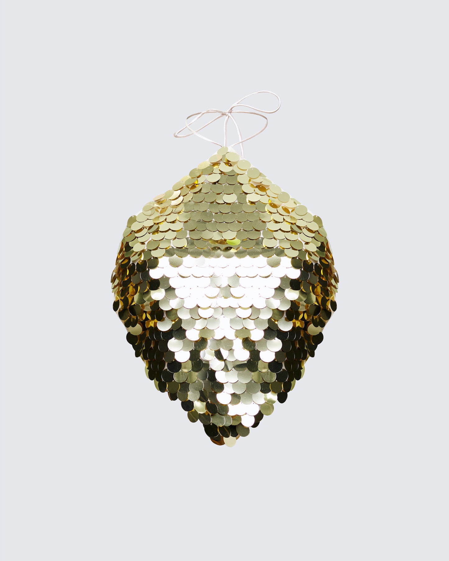 Azelie Gold Sequin Tie Up Top product front