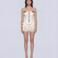 Women's cream matching set front view – FINESSE