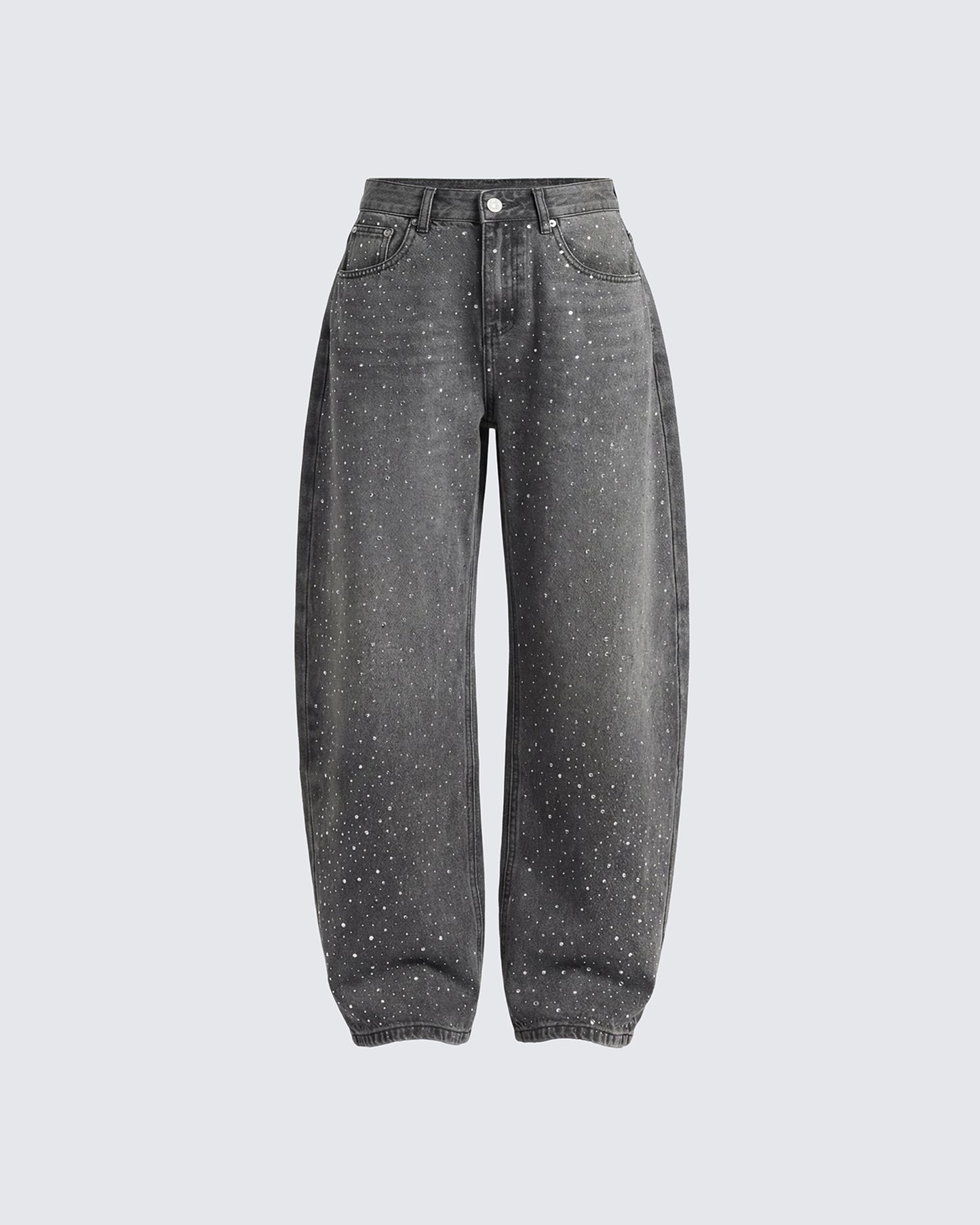 Amaya Grey Embellished Denim Jean